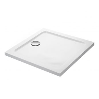 Mira Flight Low Square Shower Tray with Waste 800mm X 800mm - Flat Top