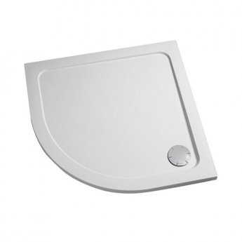 Mira Flight Safe Quadrant Anti-Slip Shower Tray with Waste 1000mm x 1000mm - White
