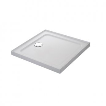 Mira Flight Safe Square Anti-Slip Shower Tray with Waste 800mm x 800mm - 4 Upstands