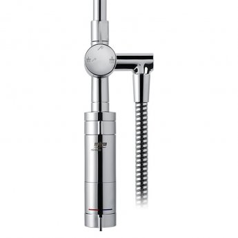Mira Miniluxe Vertical Bar Mixer Shower with Shower Kit + Fixed Head