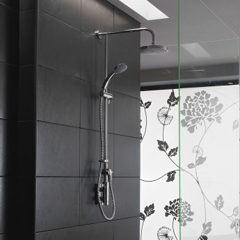 Mira Miniluxe Vertical Bar Mixer Shower with Shower Kit + Fixed Head
