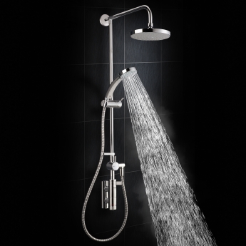 Mira Miniluxe Vertical Bar Mixer Shower with Shower Kit + Fixed Head