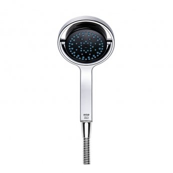 Mira Platinum Concealed Thermostatic Digital Shower Mixer Ceiling Fed High Pressure - Black/Chrome