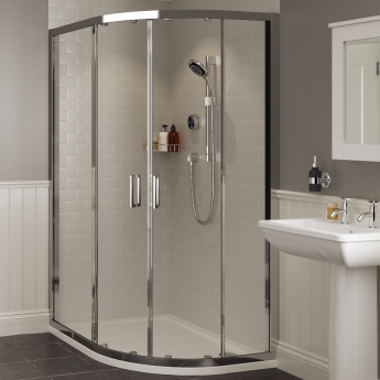 Mira Platinum HP Concealed Digital Shower with Fixed Head - Black/Chrome | Product Image