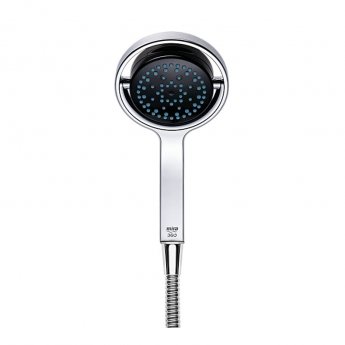 Mira Platinum Concealed Thermostatic Digital Shower Mixer with Rear Fed Pumped - Black/Chrome | Product Image