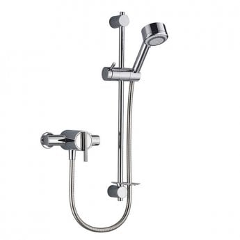 Mira Silver Sequential Exposed Mixer Shower with Shower Kit - Chrome