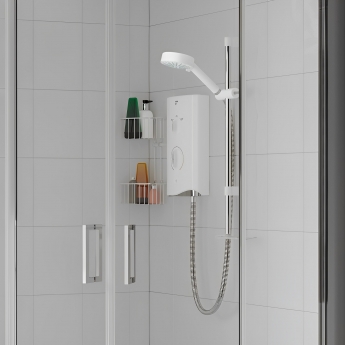 Mira Sport Thermostatic Electric Shower with Kit and Showerhead 9.0kW White/Chrome