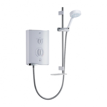 Mira Sport Multi-Fit Electric Shower with Kit and Showerhead 9.0kW White/Chrome