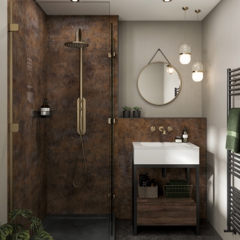 Multipanel Linda Barker Hydro-Lock T&G Wall Panel 2400mm H x 1200mm W - Corten Elements