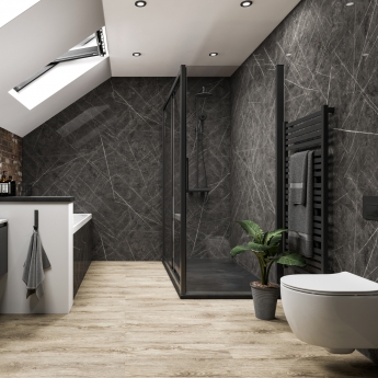 Multipanel Linda Barker Unlipped Wall Panel 2400mm H x 1200mm W - Ferro Grafite