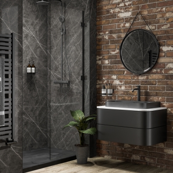 Multipanel Linda Barker Unlipped Wall Panel 2400mm H x 1200mm W - Ferro Grafite