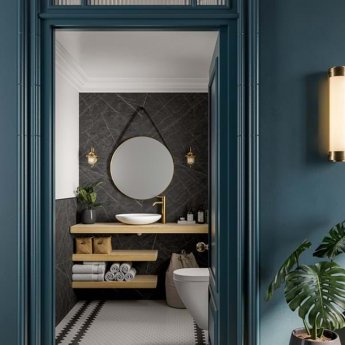 Multipanel Linda Barker Unlipped Wall Panel 2400mm H x 1200mm W - Nero Grafite