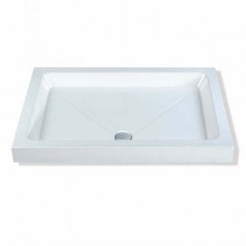 MX Classic Rectangular Shower Tray with Waste 1000mm x 800mm Flat Top