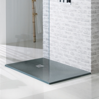 MX Minerals 25mm Slate Effect Rectangular Shower Tray