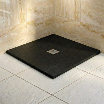 MX Minerals 25mm Slate Effect Square Shower Tray | Product Image
