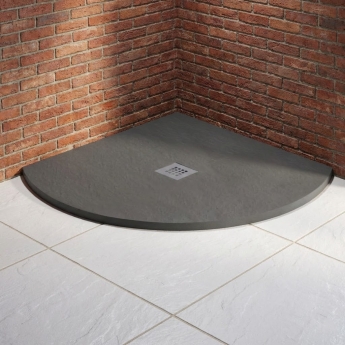 MX Minerals 25mm Slate Effect Quadrant Shower Tray | Product Image