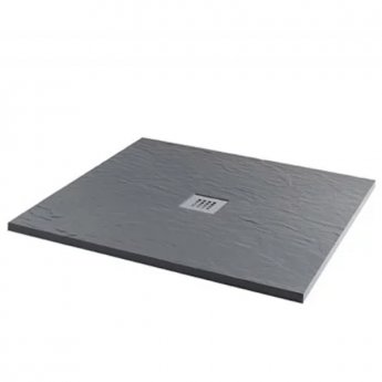 MX Minerals Square Shower Tray 1000mm x 1000mm - Ash Grey