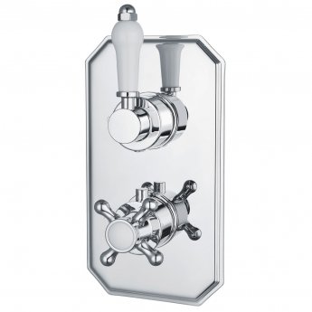 Niagara Arlington Traditional Twin Thermostatic Concealed Shower Valve - Chrome