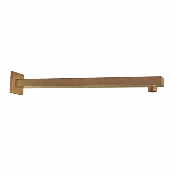 Niagara Observa Wall Mounted Square Shower Arm 305mm Length - Brushed Brass