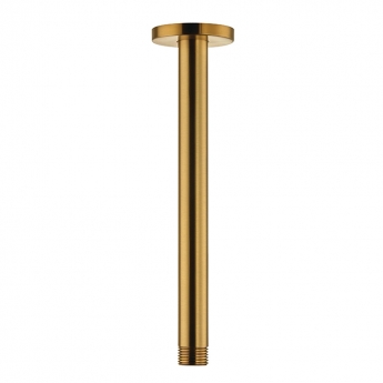 Niagara Equate Ceiling Round Shower Arm 221mm Length - Brushed Brass