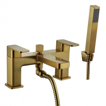 Niagara Hadley Bath Shower Mixer Tap with Shower Kit - Brushed Brass