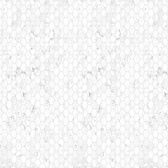 Nuance Acrylic Wall Panel 2420mm H X 1220mm W Hexagon Marble - Gloss | Product Image