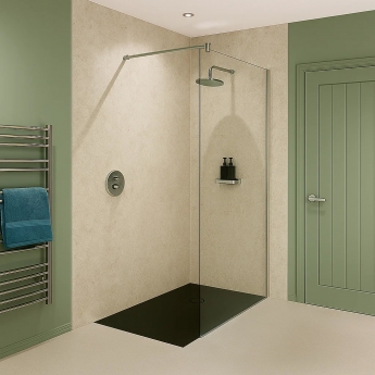 Nuance Alhambra Large Corner Shower Wall Panel Complete Kit (Pack C) | Product Image