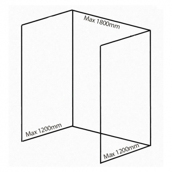 Nuance Medium Alcove & Recess Shower Wall Panel Complete Kit (Pack E)