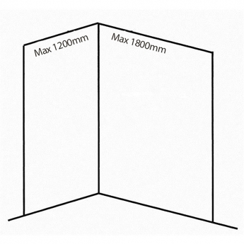 Nuance Medium Corner Shower Wall Panel Complete Kit (Pack B)