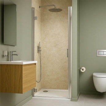 Nuance Petra Small Alcove Shower Wall Panel Complete Kit (Pack D) | Product Image