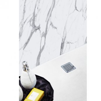 Nuance Finishing Postformed Wall Panel 2420mm H X 160mm W Calacatta Statuario - Glaze