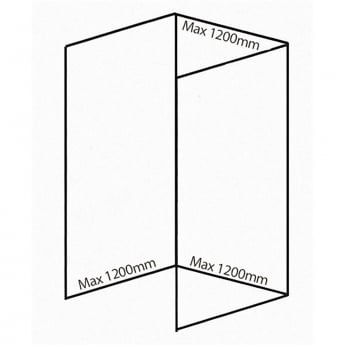 Nuance Small Alcove & Recess Shower Wall Panel Complete Kit (Pack D)