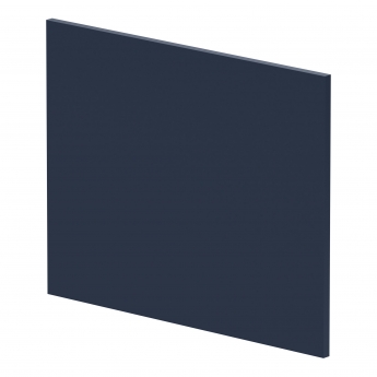 Nuie Arno Square Shower Bath End Panel 520mm H x 680mm W - Satin Midnight Blue