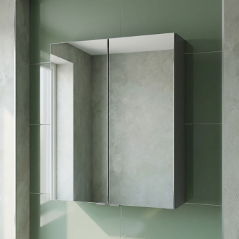 Arno 600mm 2-Door Mirrored Bathroom Cabinet | Product Image