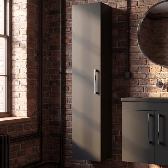 Arno 300mm Wall Hung 1-Door Tall Storage Unit | Product Image