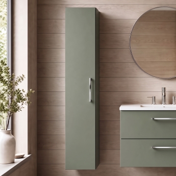 Arno 300mm Wall Hung 1-Door Tall Storage Unit | Product Image