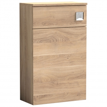 Nuie Arno Back to Wall WC Unit 500mm Wide - Bleached Oak