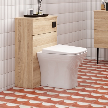 Arno Woodgrain 500mm Back-to-Wall WC Unit