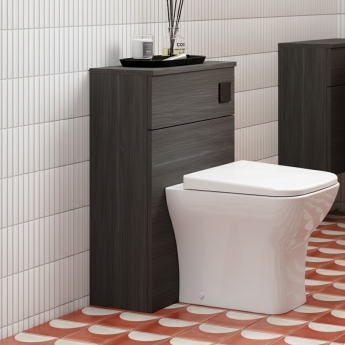 Arno Woodgrain 500mm Back-to-Wall WC Unit
