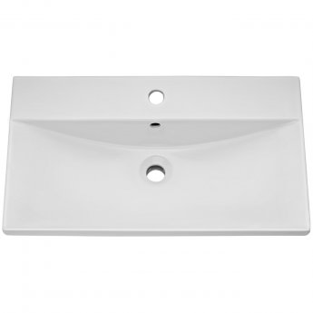 Nuie Arno Wall Hung 1-Drawer Vanity Unit with Basin-3 800mm Wide - Gloss White