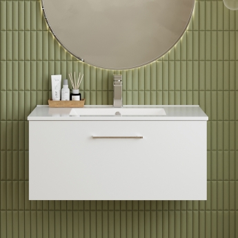 Arno 800mm 1-Drawer Wall Hung Vanity Unit