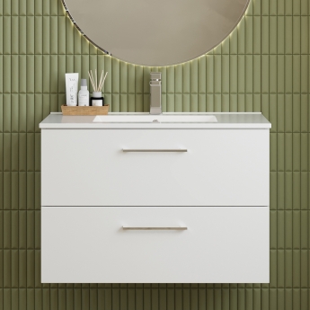 Arno 800mm 2-Drawer Wall Hung Vanity Unit