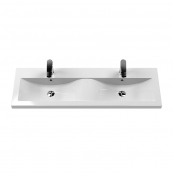 Arno Twin Woodgrain 1200mm 4-Drawer Floor Standing Vanity Unit