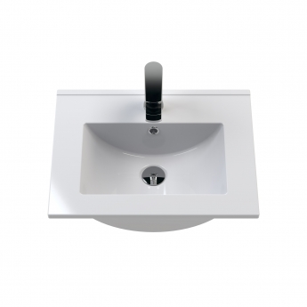 Nuie Classique Floor Standing 2-Door Vanity Unit with Basin-2 500mm Wide - Satin Anthracite