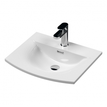 Nuie Arno Wall Hung 2-Door Vanity Unit with Basin-4 500mm Wide - Satin Anthracite