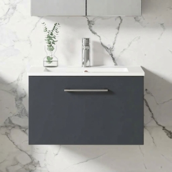 Arno 600mm 1-Drawer Wall Hung Vanity Unit | Product Image
