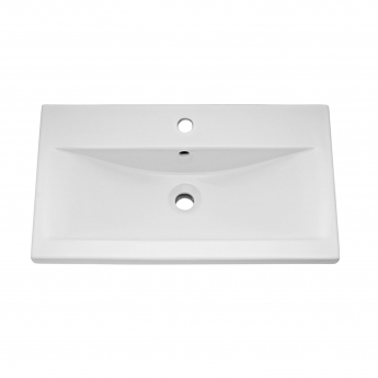 Nuie Arno Wall Hung 2-Drawer Vanity Unit with Basin-1 800mm Wide - Satin Anthracite