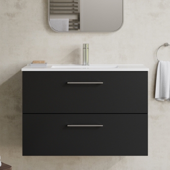 Arno 800mm 2-Drawer Wall Hung Vanity Unit
