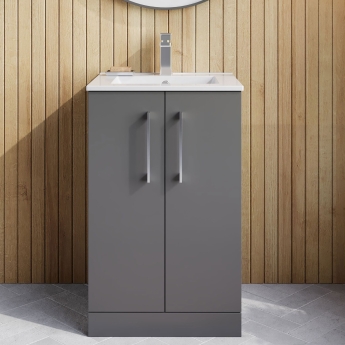 Arno 500mm 2-Door Floor Standing Vanity Unit | Product Image
