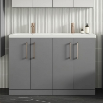 Arno Twin 1200mm 4-Door Floor Standing Vanity Unit